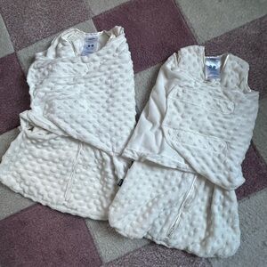 Halo Cream Plushy Dot SleepSack Swaddle